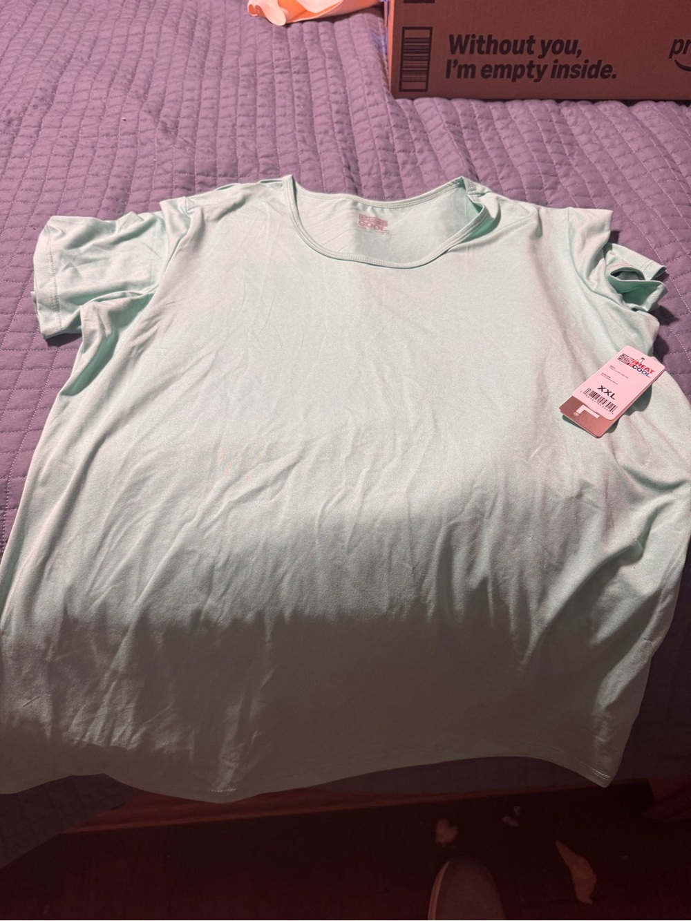32 Degrees Mint Green Short Sleeve workout Tee